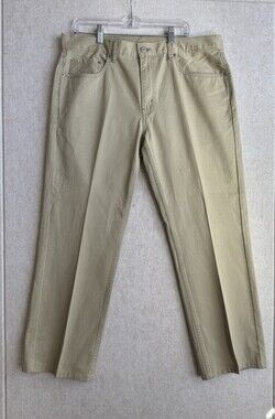 Levis 559 Jeans Mens 36x36 Khaki Tan Relaxed Straight Cotton Pants 29.5 Inseam